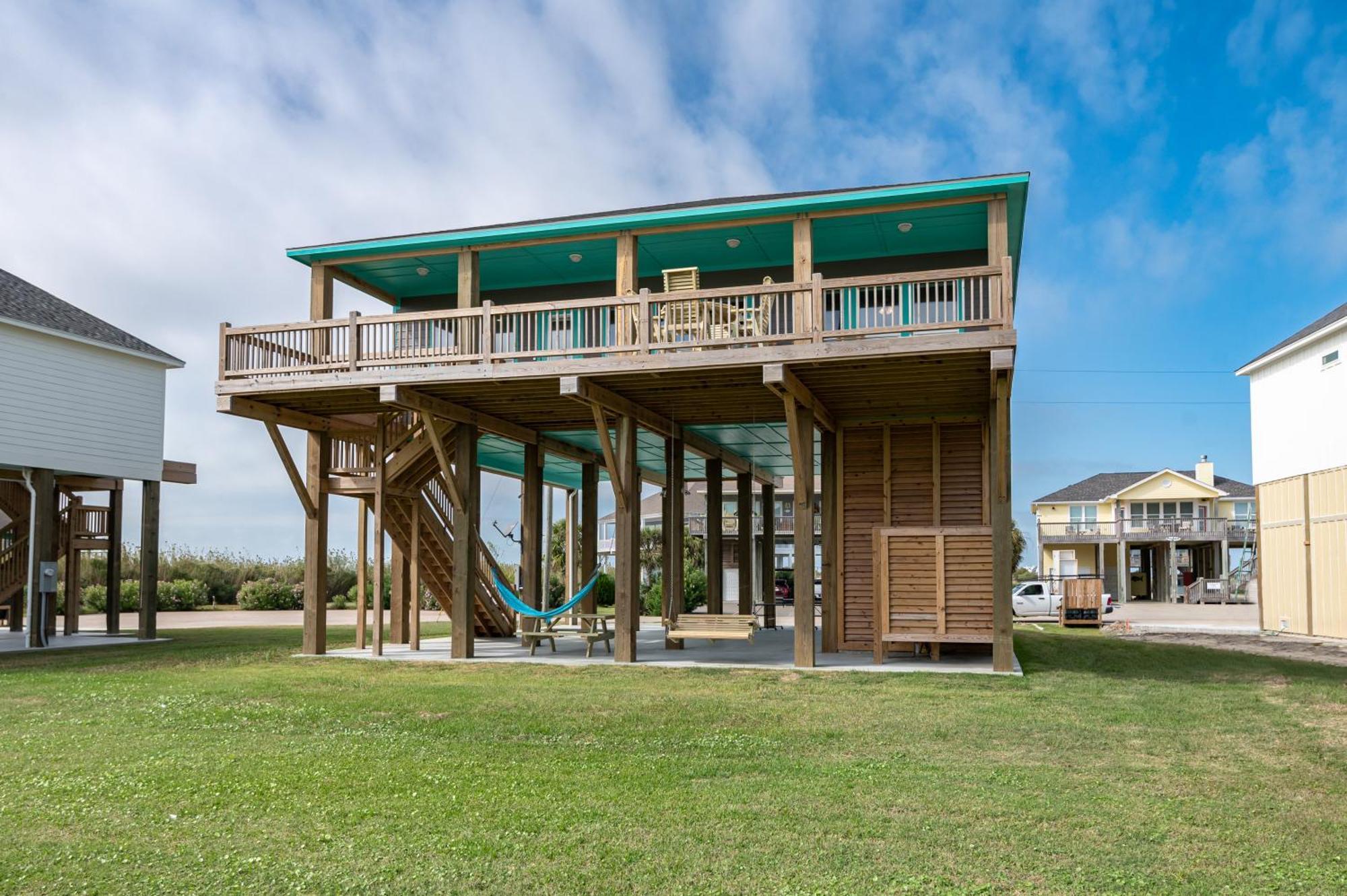 Stylish 4Br Crystal Beach Retreat Walk To Beach Bolivar Peninsula Extérieur photo